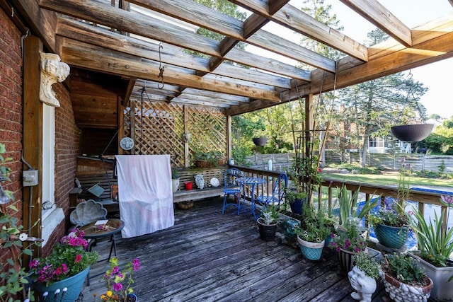 289 Newman Ave, Harrisonburg, VA 22801 - wooden deck featuring a pergola
