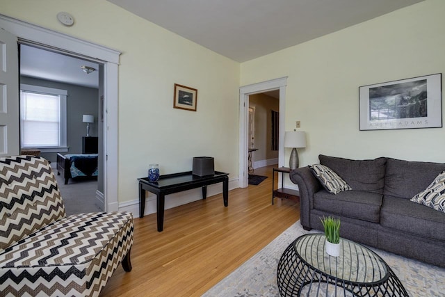 289 Newman Ave, Harrisonburg, VA 22801 - living area featuring light wood-type flooring and baseboards