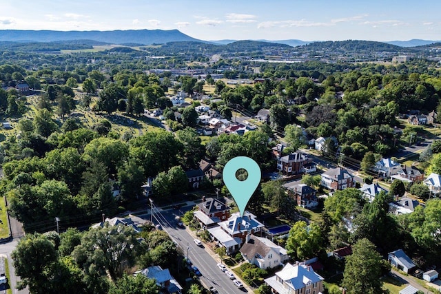 289 Newman Ave, Harrisonburg, VA 22801 - aerial view of property and surrounding area with a mountain backdrop