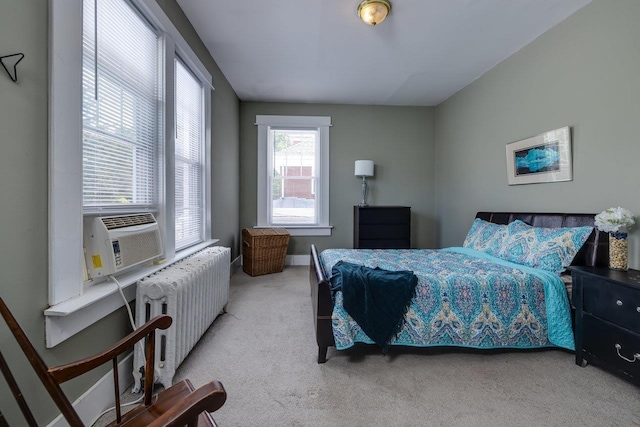 289 Newman Ave, Harrisonburg, VA 22801 - bedroom featuring radiator, carpet, cooling unit, and baseboards