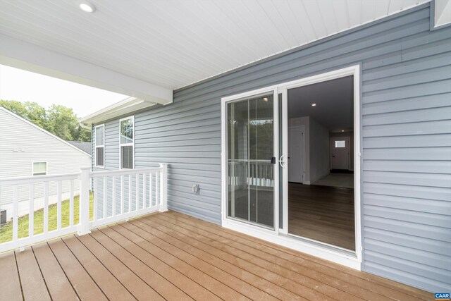 107 Archer Dr, Palmyra, VA 22963 - view of wooden deck