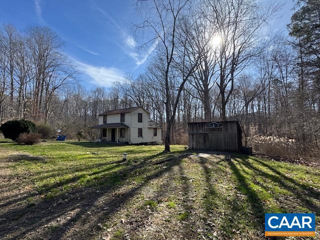 4473 Old Sand Rd, Schuyler, VA 22969 - view of yard with an outbuilding