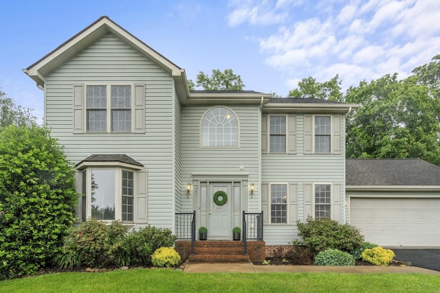 740 Confederacy Dr, Penn Laird, VA 22846 - view of front of property with a garage, asphalt driveway, and a shingled roof