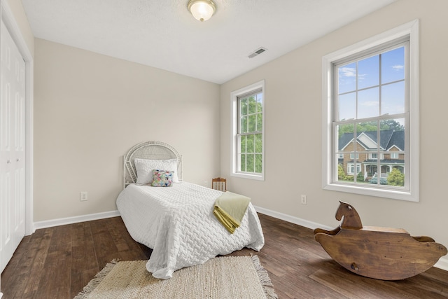 740 Confederacy Dr, Penn Laird, VA 22846 - bedroom featuring baseboards, wood-type flooring, and a closet