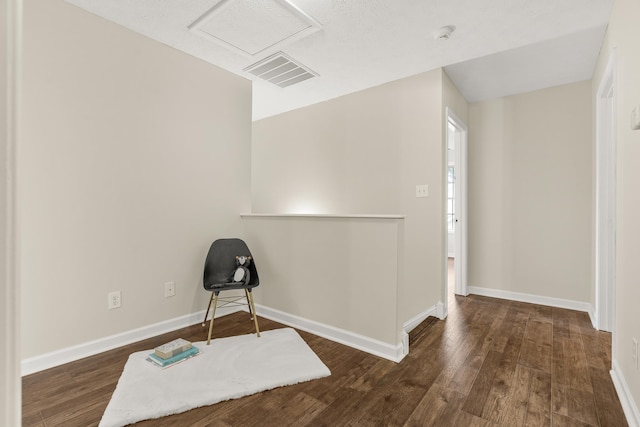 740 Confederacy Dr, Penn Laird, VA 22846 - unfurnished room with wood finished floors, baseboards, attic access, and an upstairs landing