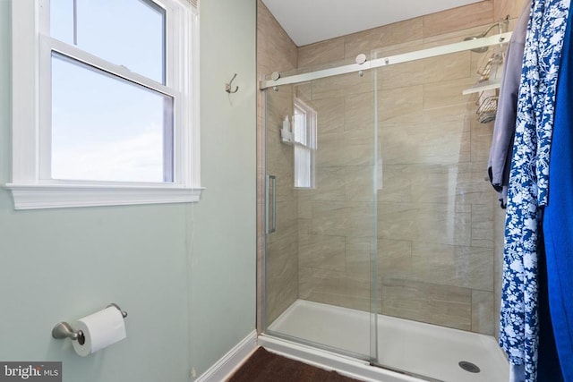 9107 Grasty Gold Mine Rd, Rhoadesville, VA 22542 - full bath with a stall shower and baseboards