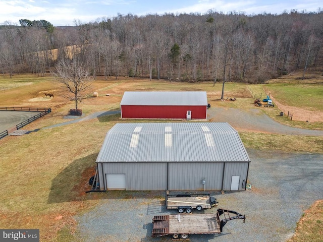 9107 Grasty Gold Mine Rd, Rhoadesville, VA 22542 - view from above of property featuring a heavily wooded area