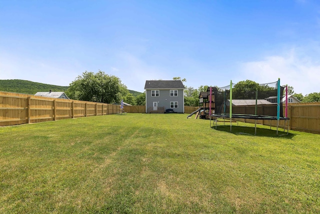 16715 Prospect Ave E, Elkton, VA 22827 - view of yard with a trampoline and a playground