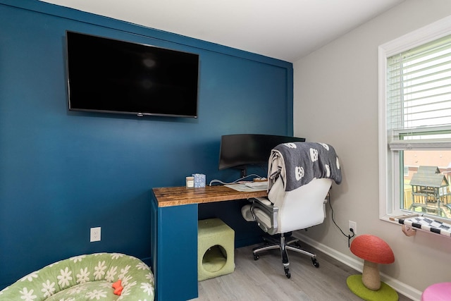 16715 Prospect Ave E, Elkton, VA 22827 - home office with wood finished floors and baseboards