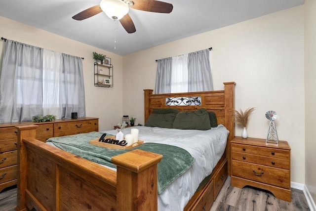 58 Augusta St, Verona, VA 24482 - bedroom featuring wood finished floors and ceiling fan