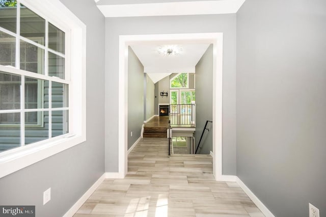 14906 Laurel Point Ln, Spotsylvania, VA 22551 - corridor featuring an upstairs landing and baseboards