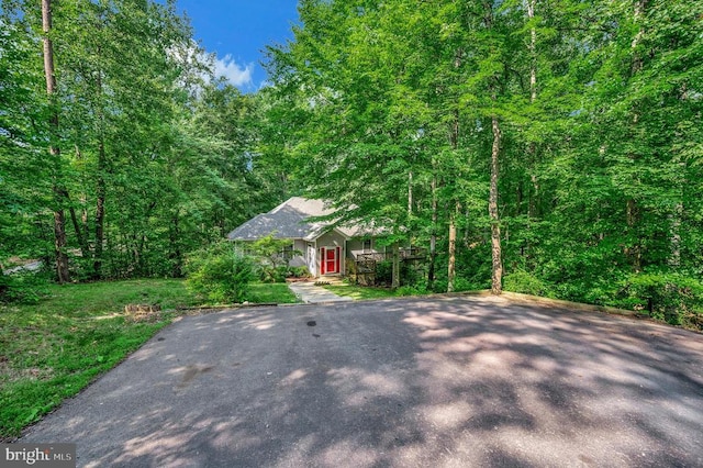 14906 Laurel Point Ln, Spotsylvania, VA 22551 - view of front of property with a forest view