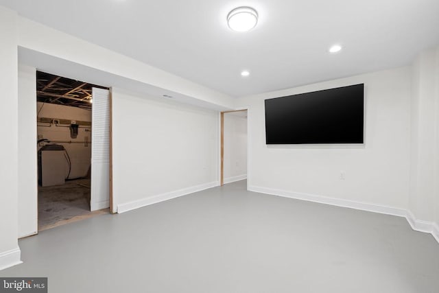  - finished basement with recessed lighting and baseboards