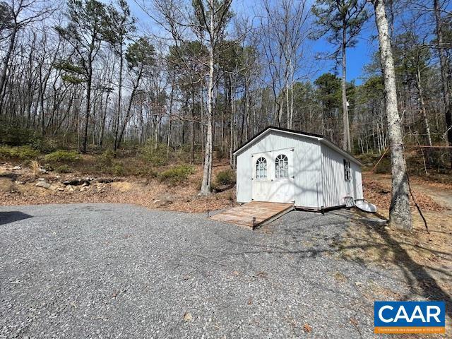 1308 Spruce St, Monterey, VA 24465 - view of shed with a view of trees