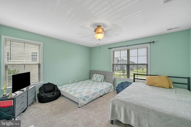 307 Cardinal, Louisa, VA 23093 - carpeted bedroom with ceiling fan