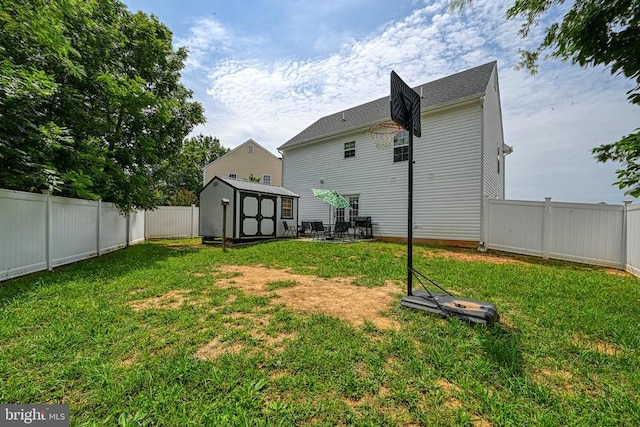 307 Cardinal, Louisa, VA 23093 - rear view of property with a shed and a fenced backyard