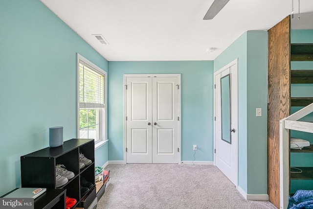 307 Cardinal, Louisa, VA 23093 - home office with carpet floors and ceiling fan