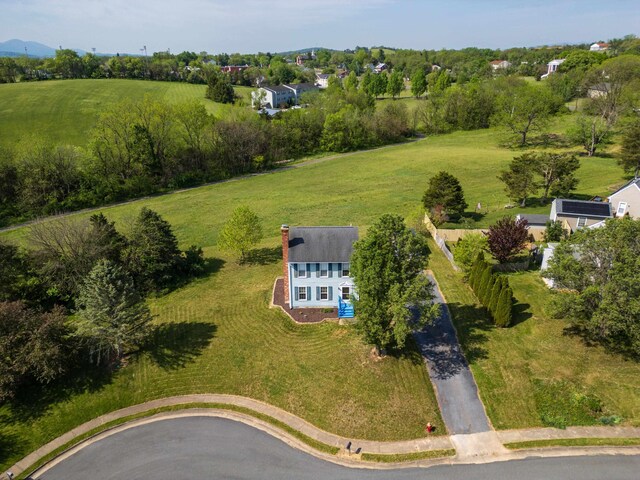 view from above of property