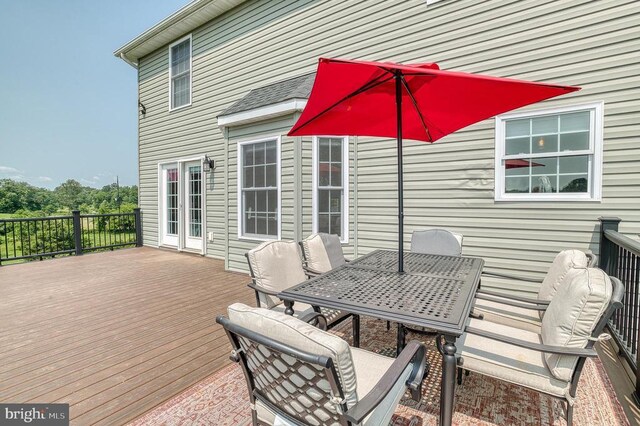 11400 Alvin Ln, Culpeper, VA 22701 - deck with outdoor dining area
