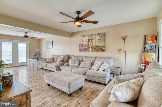 11400 Alvin Ln, Culpeper, VA 22701 - living area featuring a ceiling fan and wood finished floors