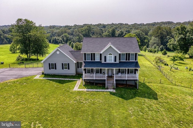 11400 Alvin Ln, Culpeper, VA 22701 - view of front of house with covered porch and a shingled roof