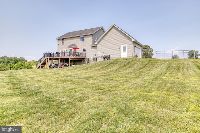 11400 Alvin Ln, Culpeper, VA 22701 - rear view of property featuring a deck