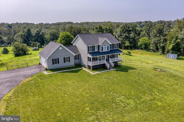 11400 Alvin Ln, Culpeper, VA 22701 - aerial view of property and surrounding area with a heavily wooded area
