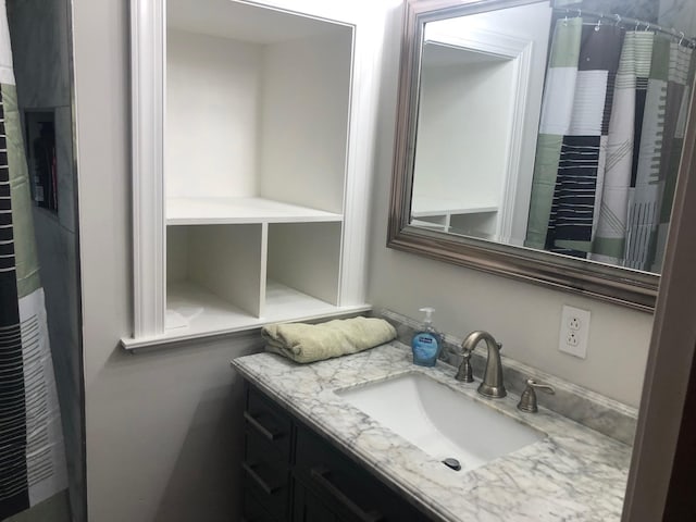 109 Cooper Dr, Stuarts Draft, VA 24477 - bathroom featuring vanity and curtained shower