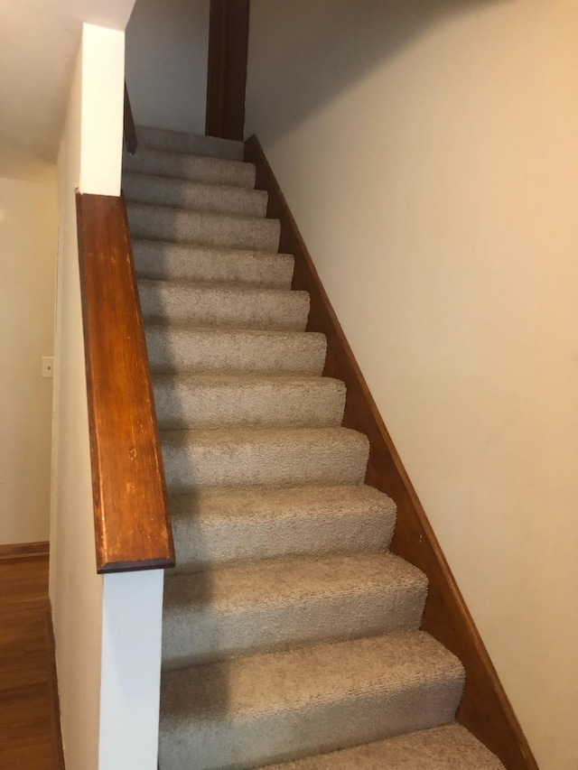 109 Cooper Dr, Stuarts Draft, VA 24477 - stairway featuring wood finished floors