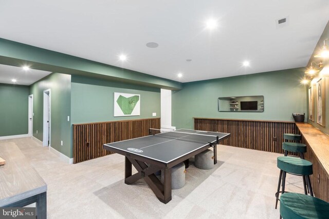 10103 N Streamview Ct, Fredericksburg, VA 22408 - rec room featuring carpet and recessed lighting
