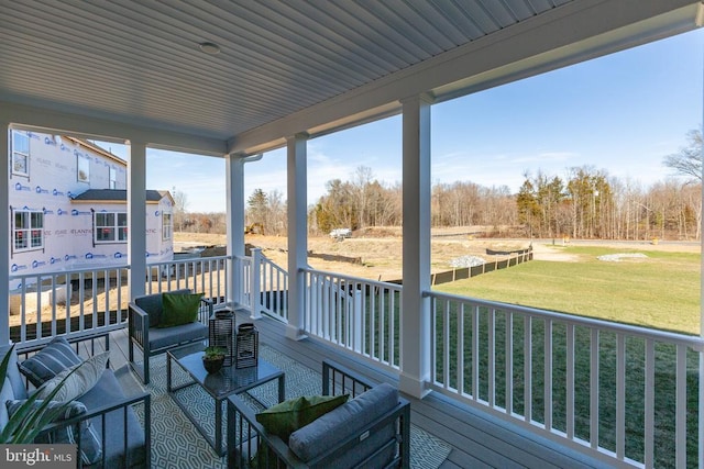 10103 N Streamview Ct, Fredericksburg, VA 22408 - porch featuring a lawn