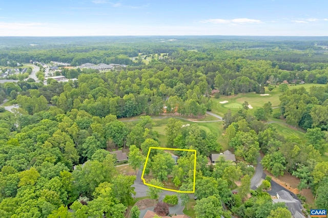 7 Spoon Ter, Palmyra, VA 22963 - aerial view of property and surrounding area with property parcel outlined and a forest