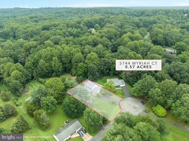  - view of property location featuring property boundaries highlighted and a forest