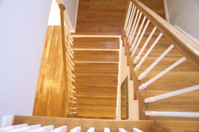 182 Henkel Rd, Waynesboro, VA 22980 - stairs featuring wood walls