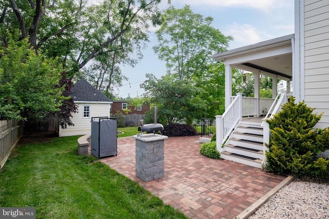 52 N St, Warrenton, VA 20186 - view of patio / terrace with an outdoor structure