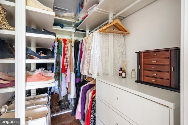 52 N St, Warrenton, VA 20186 - walk in closet featuring wood finished floors