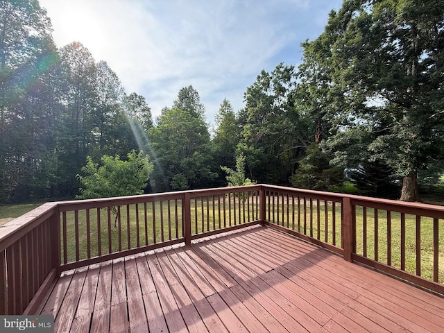 319 Chopping Rd, Mineral, VA 23117 - wooden deck featuring a yard