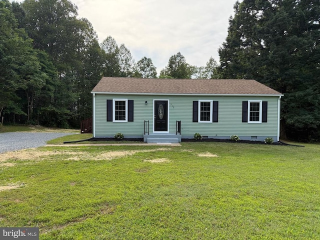 319 Chopping Rd, Mineral, VA 23117 - view of front facade with a front yard