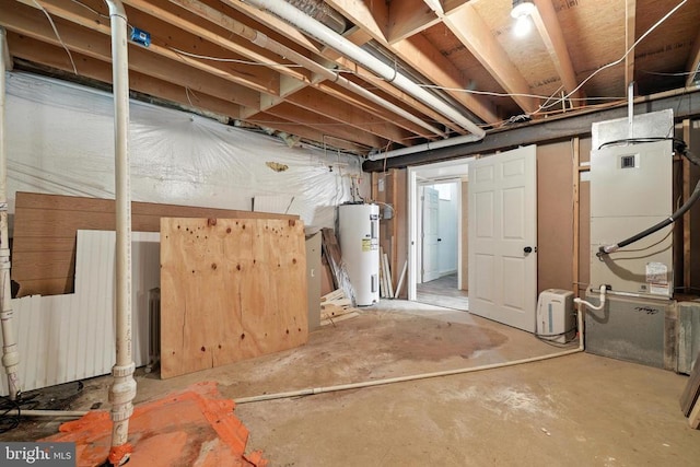 369 Eldon Yates Dr, Stanley, VA 22851 - unfinished basement featuring water heater