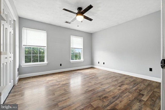369 Eldon Yates Dr, Stanley, VA 22851 - spare room with ceiling fan and wood finished floors