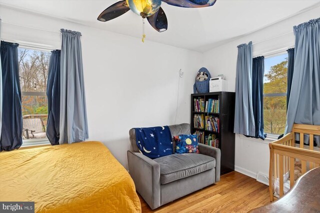 8952 Courthouse Rd, Spotsylvania, VA 22553 - bedroom featuring wood finished floors, ceiling fan, and baseboards