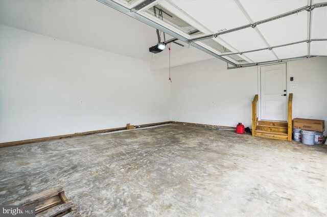  - garage with a garage door opener