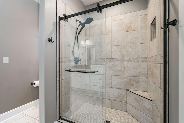 17 Mcilwee Ln, Staunton, VA 24401 - bathroom featuring a shower stall and baseboards