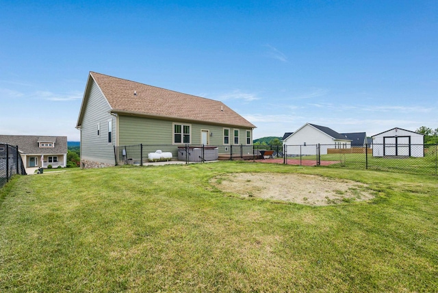 17 Mcilwee Ln, Staunton, VA 24401 - rear view of property with a covered hot tub and a shingled roof