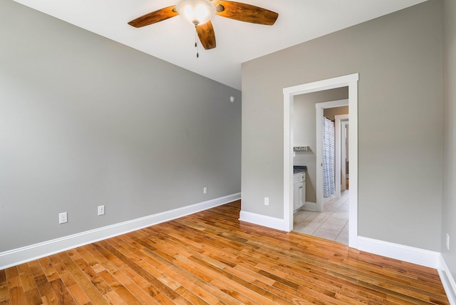 17 Mcilwee Ln, Staunton, VA 24401 - unfurnished room featuring ceiling fan, light wood finished floors, and baseboards