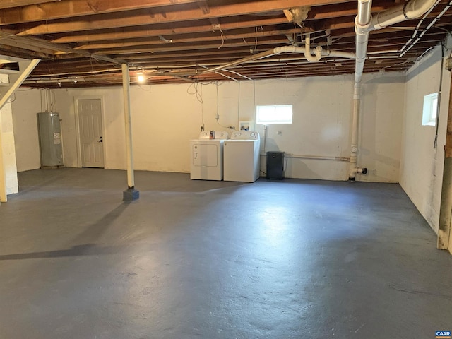239 Shamrock Rd, Charlottesville, VA 22903 - basement featuring washing machine and clothes dryer and water heater