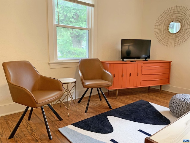 239 Shamrock Rd, Charlottesville, VA 22903 - sitting room featuring wood finished floors and baseboards