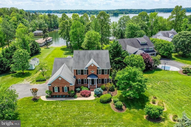 12400 Eustace Dr, Bumpass, VA 23024 - view from above of property with a large body of water