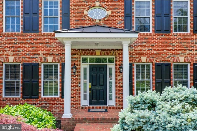 12400 Eustace Dr, Bumpass, VA 23024 - doorway to property with brick siding