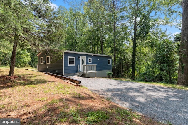 236 Laurel Dr, Madison, VA 22727 - view of front of home with gravel driveway